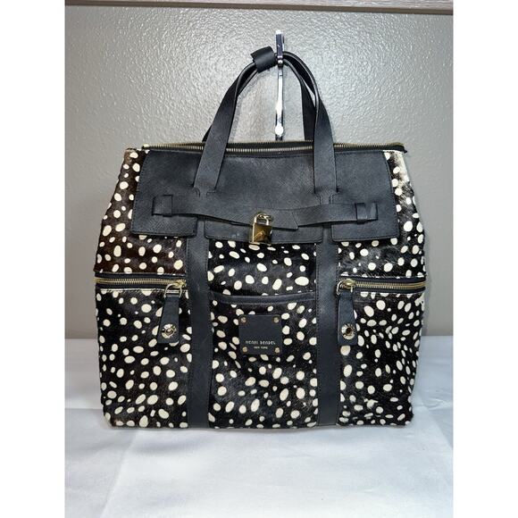 henri bendel Handbags - Henri Bendel Jetsetter Backpack Calf Hair Leopard Black Cream PROJECT READ